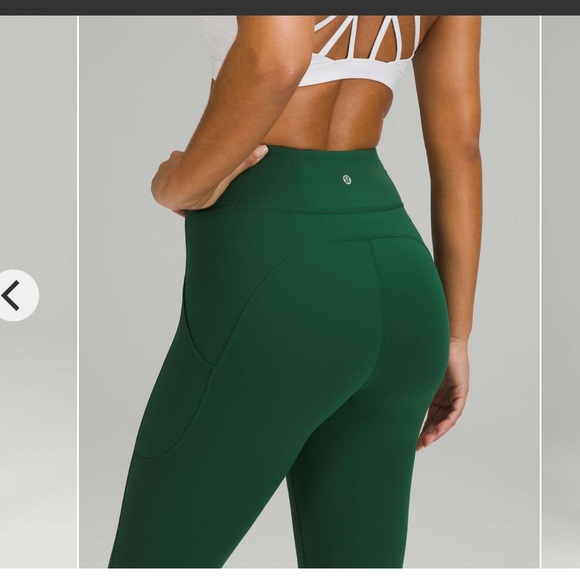 Lululemon invigorate high rise crop 23 inch Everglades green - Picture 2 of 4
